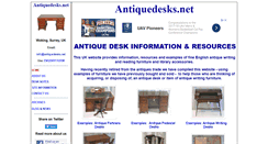 Desktop Screenshot of antiquedesks.net