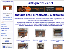 Tablet Screenshot of antiquedesks.net